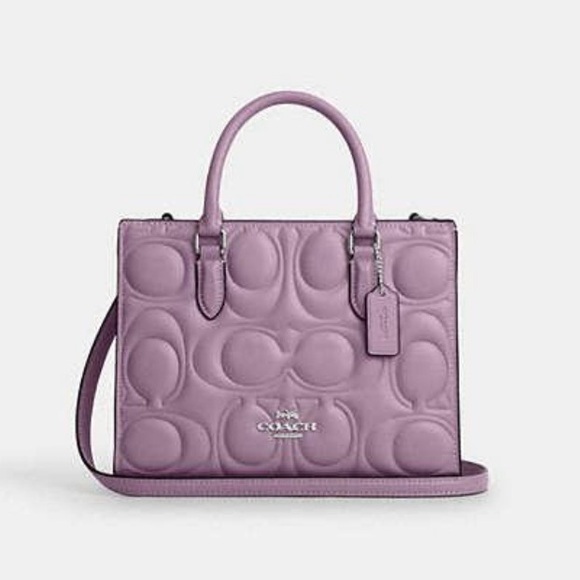 Coach Handbags - Coach carry all. Lavender Lilac Small Maggie